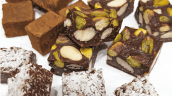 Dark Cocoa and Almond Chocolates