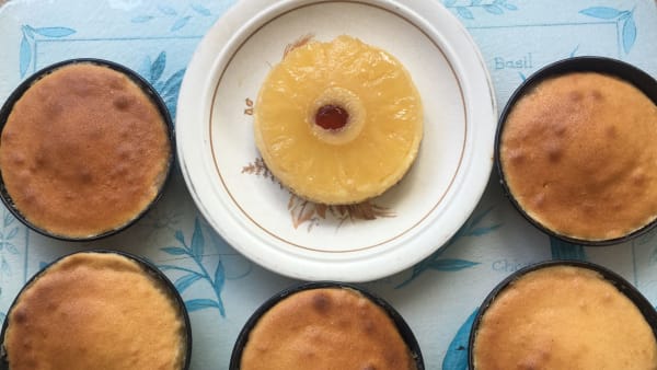 Pineapple and Honey Upside-Down Cake